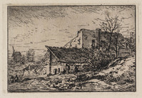 KG 14186
<br/>
Bouwvallen in een landschap
<br/>
<em>Jacques, Charles (1813 - 1894)</em>